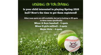 TEAM SPOTS AVAILABLE